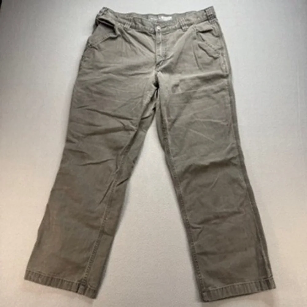 Carhartt Work Pant Mens 34x30 (FIT 34x27) Rugged Flex Relaxed Fit Canvas Utility
